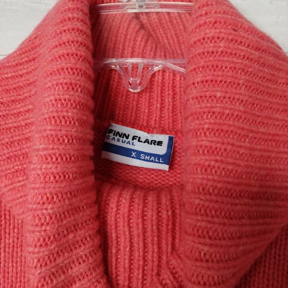 Turtleneck wool sweater chevron print size xs - Picture 3 of 6